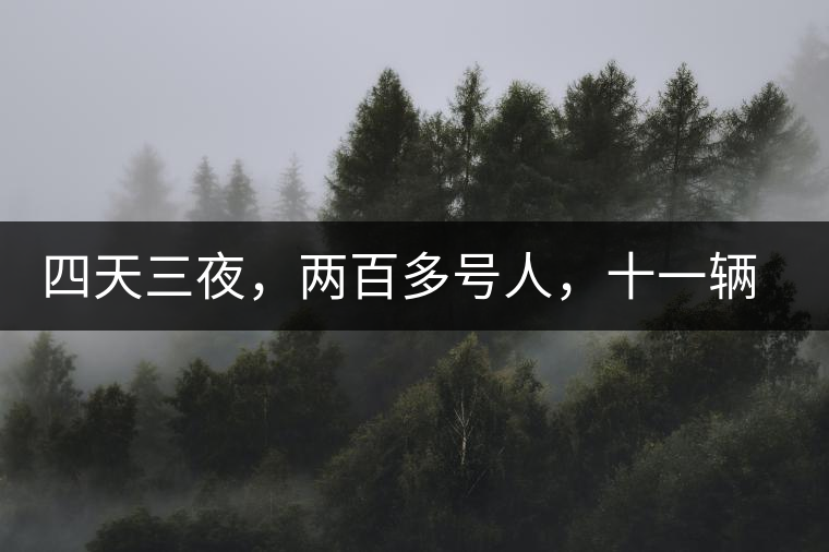 四天三夜，兩百多號人，十一輛中巴車，歲月知味易武茶山行活動