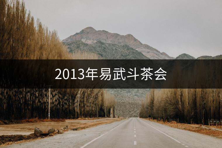 2013年易武斗茶會
