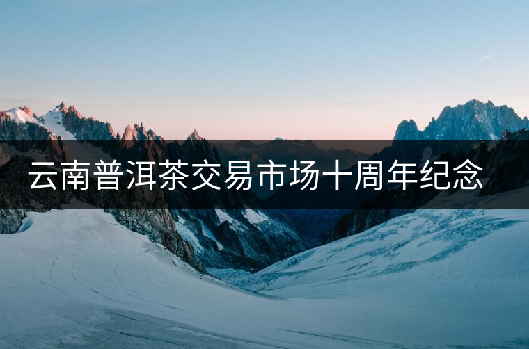 云南普洱茶交易市場十周年紀念套茶限量發行