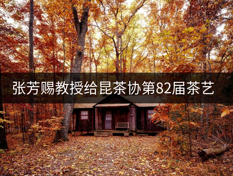 張芳賜教授給昆茶協第82屆茶藝師培訓班學員授課 張芳賜教授給昆茶協第82屆茶藝師培訓班學員授課