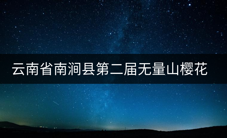 云南省南澗縣第二屆無量山櫻花節(jié)開幕 云南省南澗縣第二屆無量山櫻花節(jié)開幕