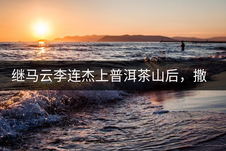 繼馬云李連杰上普洱茶山后，撒貝寧劉愷威也來了