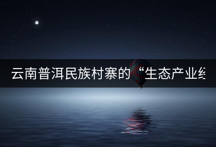 云南普洱民族村寨的“生態產業經” 云南普洱民族村寨的“生態產業經”