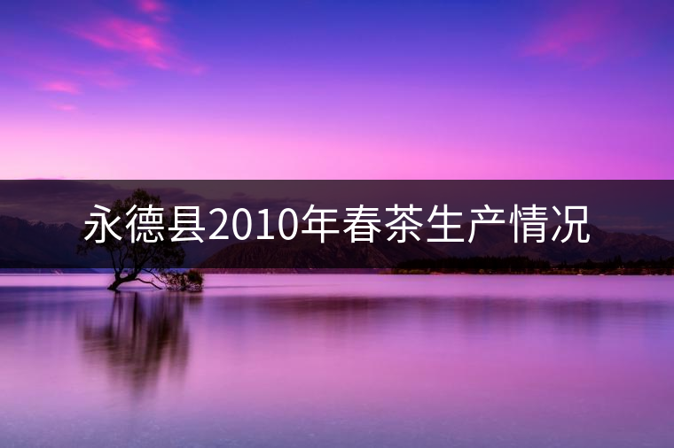 永德縣2010年春茶生產情況