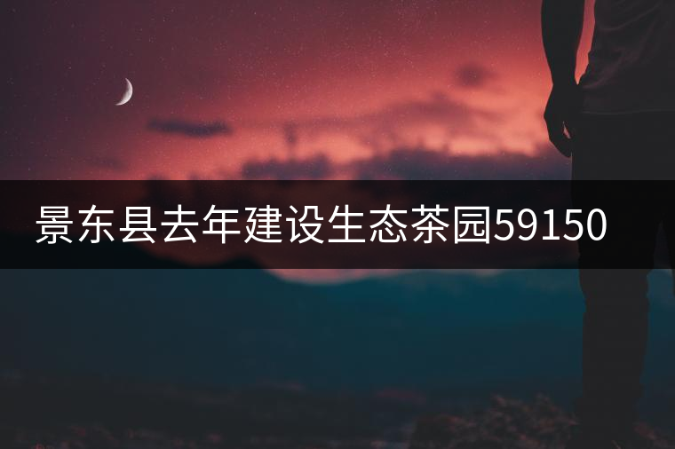 景東縣去年建設(shè)生態(tài)茶園59150畝 景東縣去年建設(shè)生態(tài)茶園59150畝