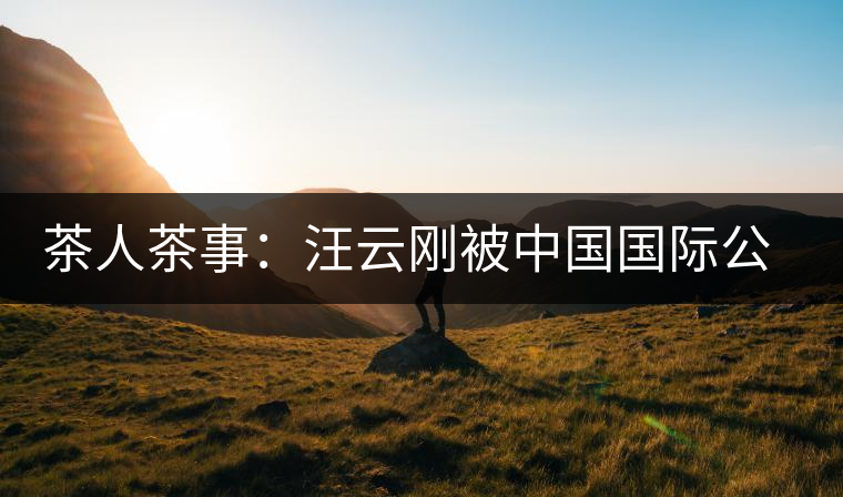 茶人茶事：汪云剛被中國國際公共關系聯合會聘為專家顧問