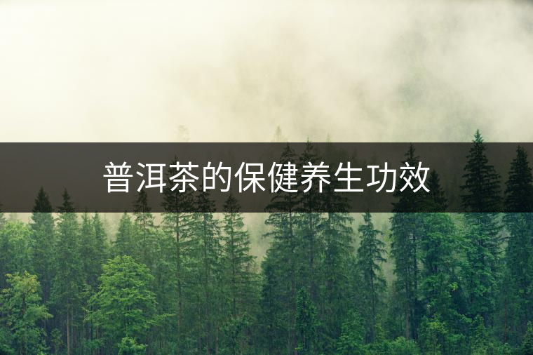 普洱茶的保健養生功效 普洱茶的保健養生功效