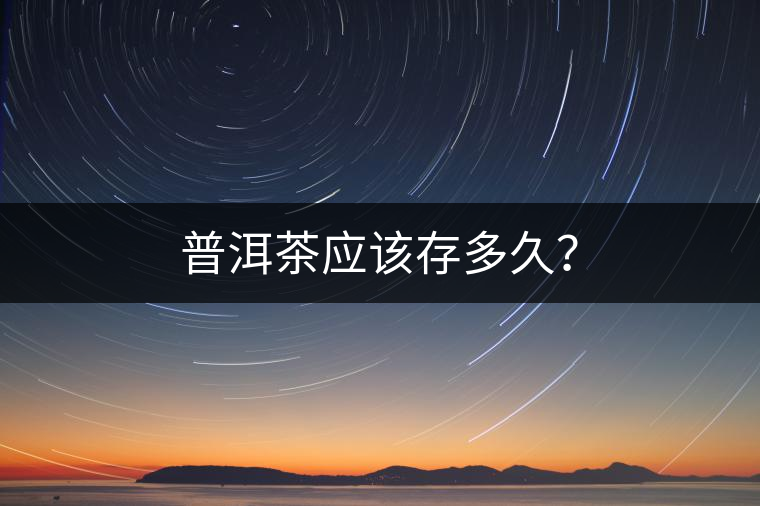 普洱茶應該存多久？