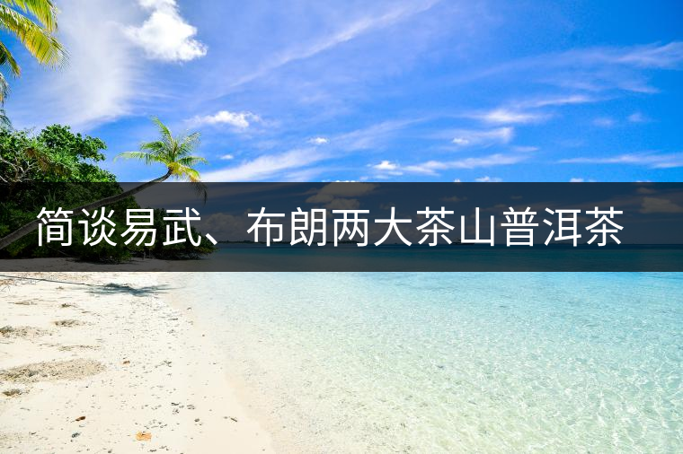簡談易武、布朗兩大茶山普洱茶風格 簡談易武、布朗兩大茶山普洱茶風格