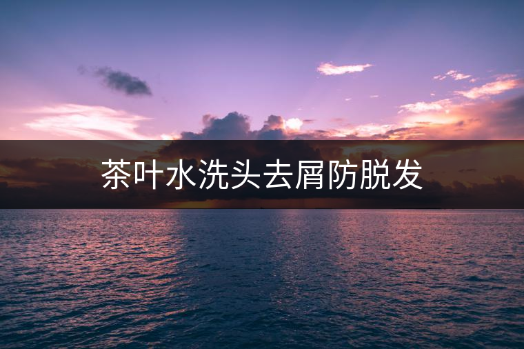 茶葉水洗頭去屑防脫發