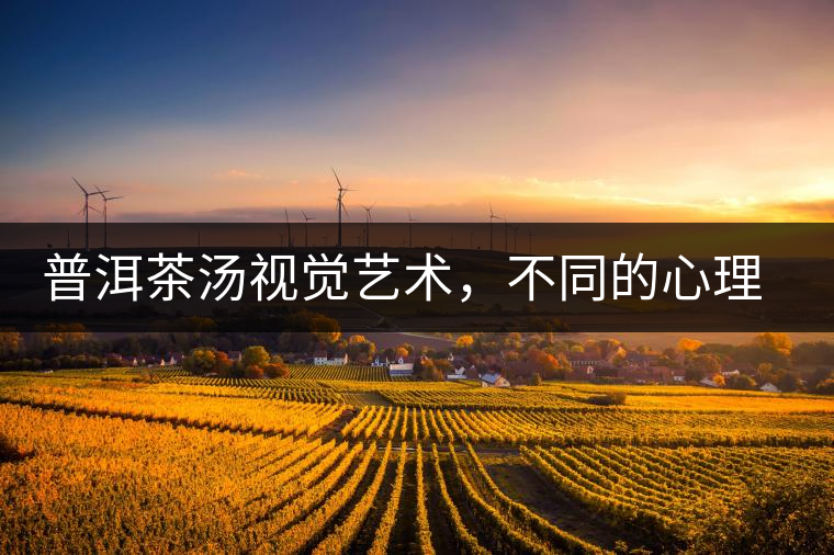 普洱茶湯視覺藝術，不同的心理享受