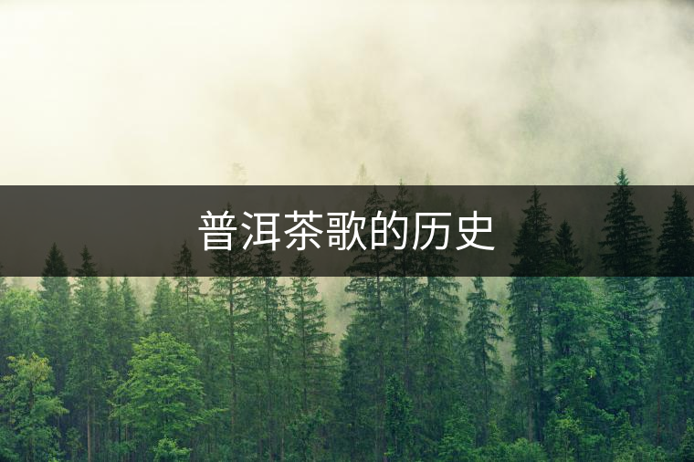 普洱茶歌的歷史 普洱茶歌的歷史