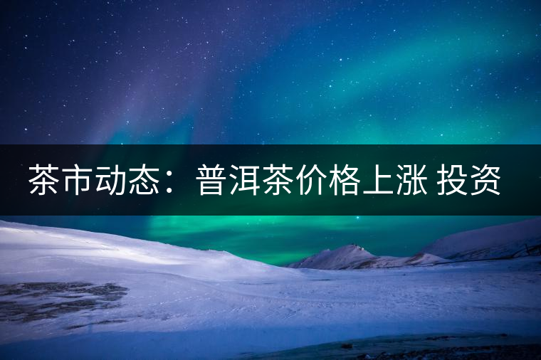 茶市動態：普洱茶價格上漲 投資需理性