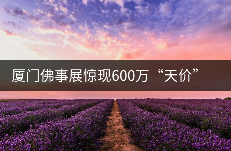 廈門佛事展驚現600萬“天價”普洱茶