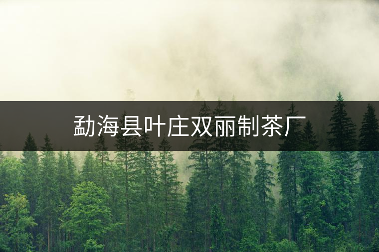 勐海縣葉莊雙麗制茶廠 勐海縣葉莊雙麗制茶廠
