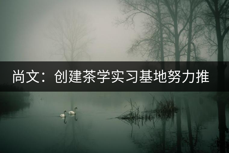 尚文：創建茶學實習基地努力推廣茶文化