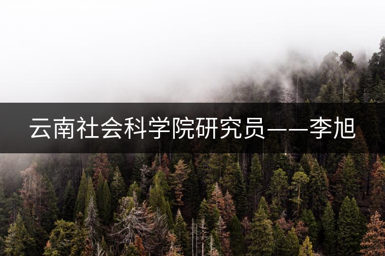 云南社會科學院研究員——李旭
