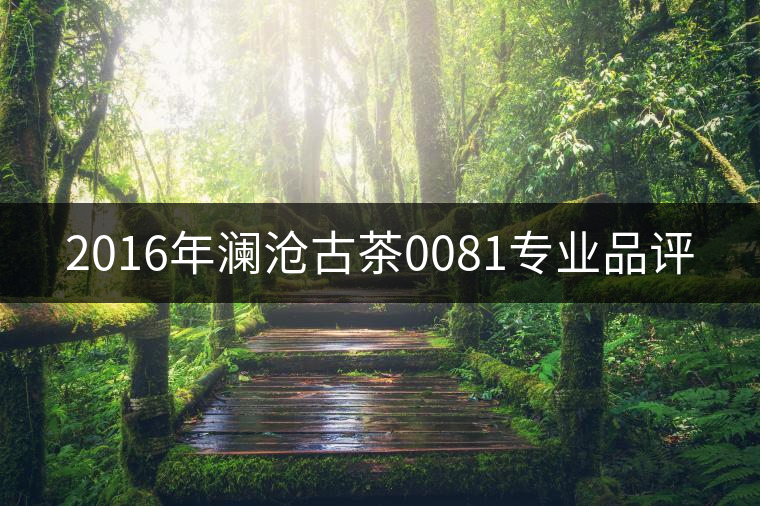 2016年瀾滄古茶0081專業品評 2016年瀾滄古茶0081專業品評