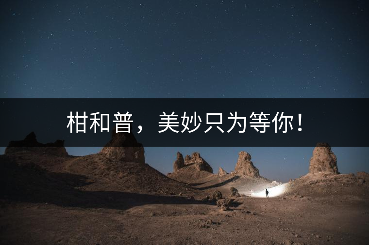 柑和普，美妙只為等你！