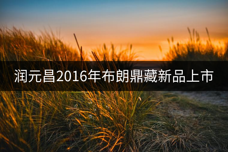 潤元昌2016年布朗鼎藏新品上市