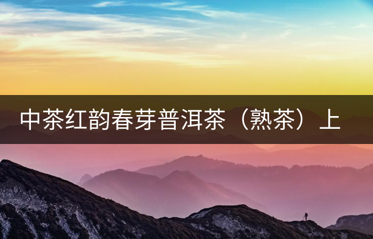 中茶紅韻春芽普洱茶(熟茶)上市 中茶紅韻春芽普洱茶(熟茶)上市