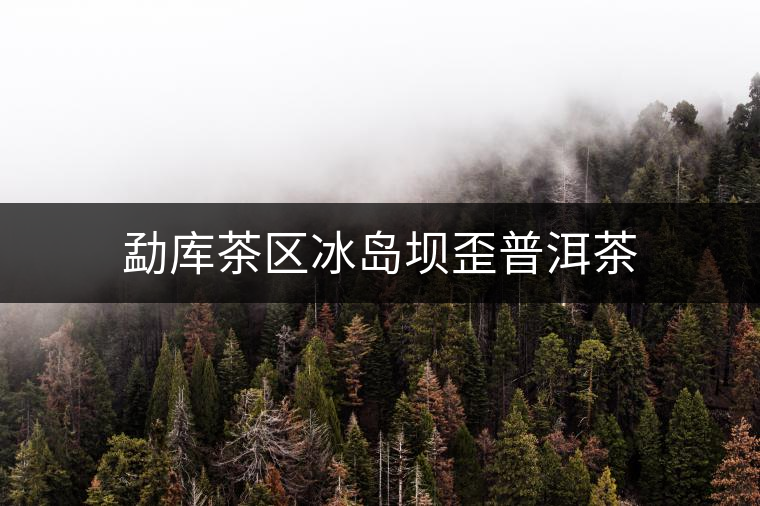 勐庫茶區冰島壩歪普洱茶 勐庫茶區冰島壩歪普洱茶