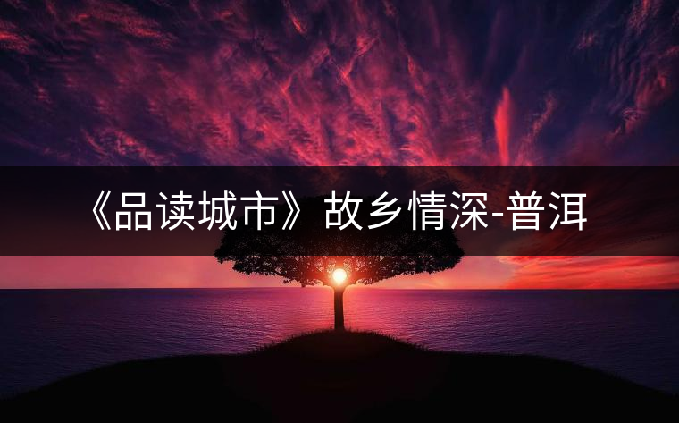 《品讀城市》故鄉情深-普洱