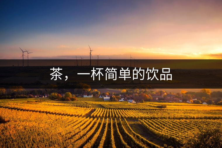 茶,一杯簡單的飲品 茶,一杯簡單的飲品