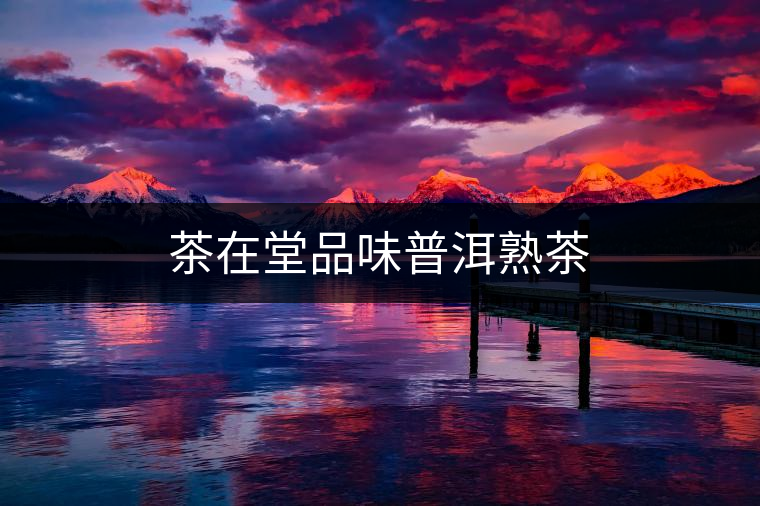 茶在堂品味普洱熟茶 茶在堂品味普洱熟茶