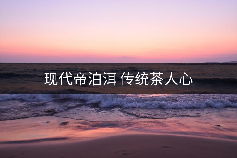 現代帝泊洱 傳統茶人心