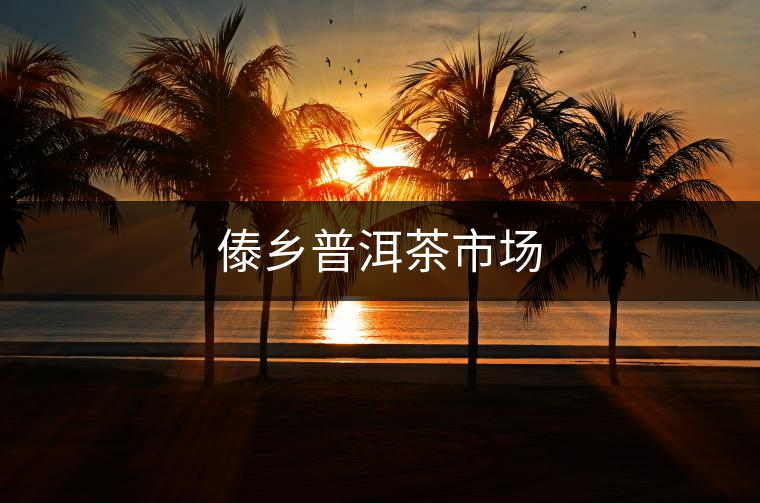 傣鄉(xiāng)普洱茶市場(chǎng)