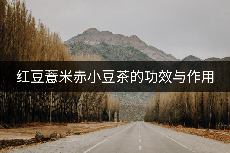 紅豆薏米赤小豆茶的功效與作用 紅豆薏米赤小豆茶的功效與作用