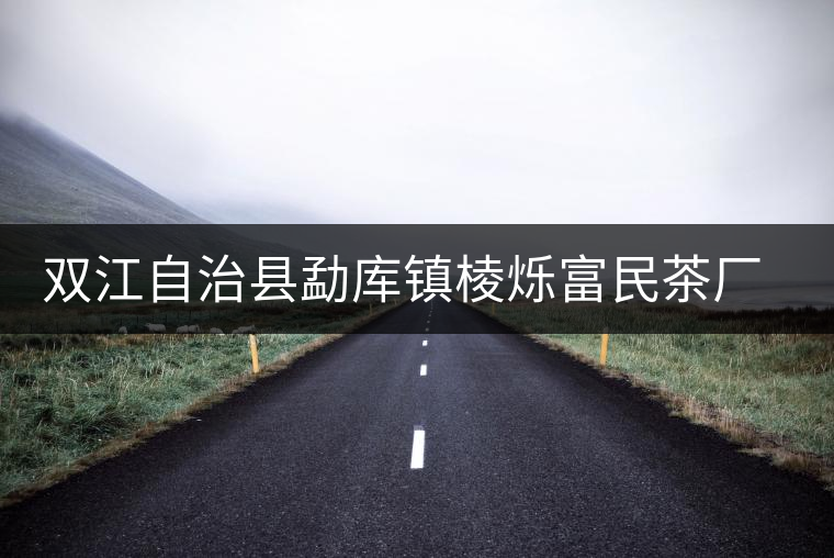 雙江自治縣勐庫鎮(zhèn)棱爍富民茶廠簡介