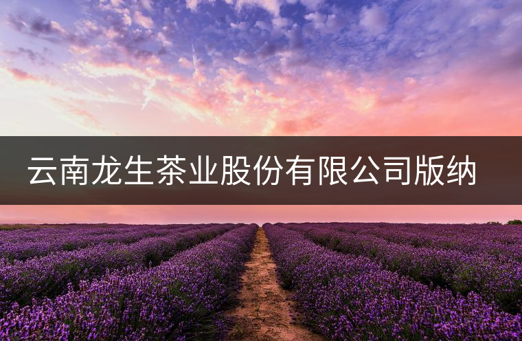 云南龍生茶業股份有限公司版納易武龍馬茶葉分公司簡介