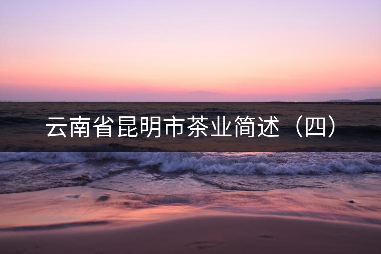 云南省昆明市茶業簡述（四）