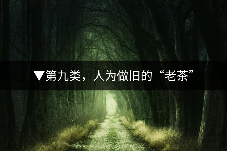 ▼第九類,人為做舊的“老茶” ▼第九類,人為做舊的“老茶”