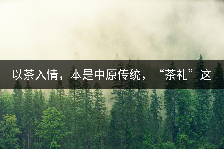 以茶入情，本是中原傳統(tǒng)，“茶禮”這兩個詞，在古代中國只有一個指向——婚約，據(jù)說由茶性不可移和種茶必下籽引出的“茶禮”，暗喻男女婚約的忠貞不渝以及婚后的多子多福。不過，明代這個禮數(shù)就丟了，茶人許次紓當(dāng)時就感慨，“中原失禮”。失去的茶禮，在內(nèi)蒙、甘肅、青海、新疆、西藏、云南等邊疆之地得以保留。茶的滲透是無聲的，悄然之間，一碗茶就改變了人與人之關(guān)系。